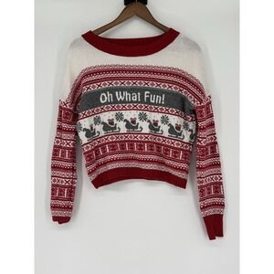 Kaisley‎ Fair Isle Let It Snow Christmas Sweater S Wool Blend Ugly Party